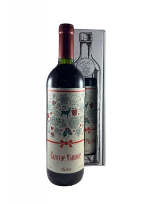 BC 006445 Vianočné víno 0,75 l – Kúzelné vianoce – Merlot
